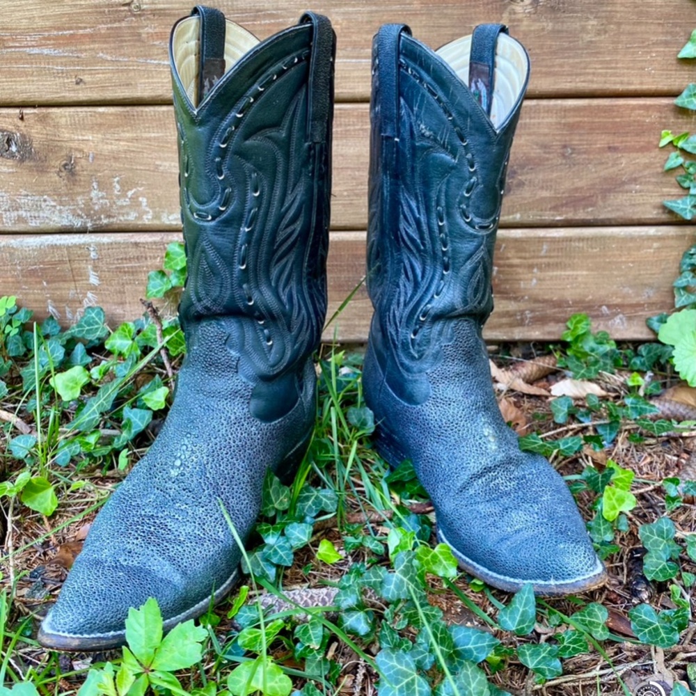 Vintage Handmade Stingray Cowboy Boots